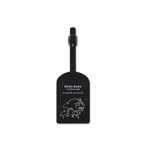【Hong Kong 手繪地圖系列】超細纖維皮革行李牌