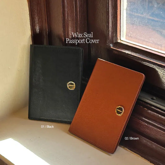 火漆印小金牌｜超細纖維皮革護照套