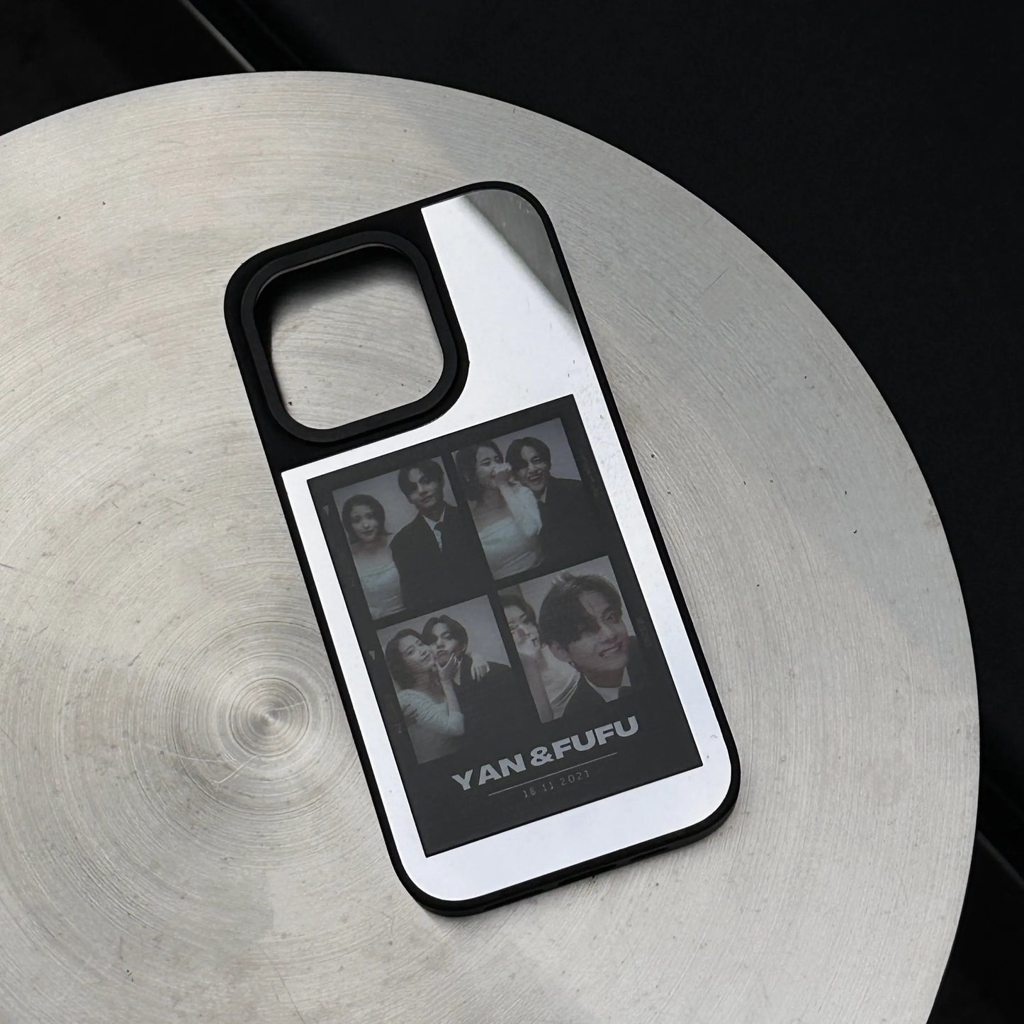 【相片訂製】人生四格升級防撞鏡面手機保護殼