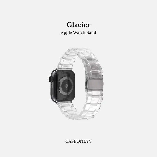 透明剔透感冰川Apple Watch 蝴蝶扣錶帶