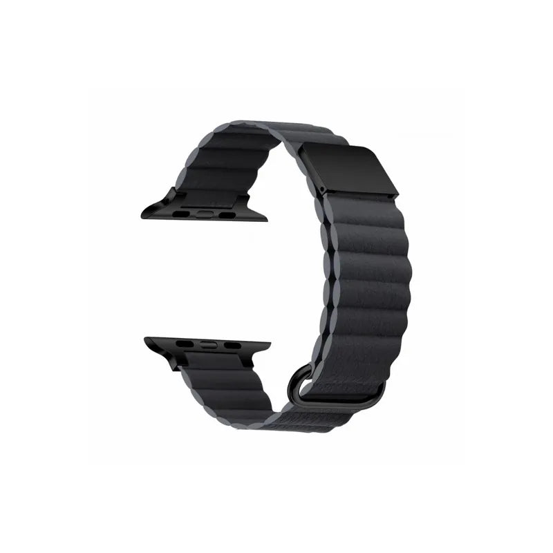 磁吸荔枝皮革Apple Watch 錶帶