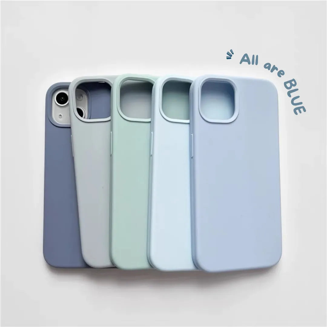 米克諾斯藍｜純色Silicone 矽膠軟殼