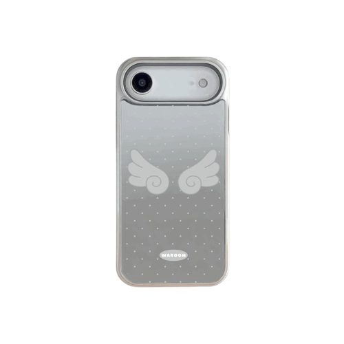 Aether Wings｜銀色電鍍框鏡面手機保護殼