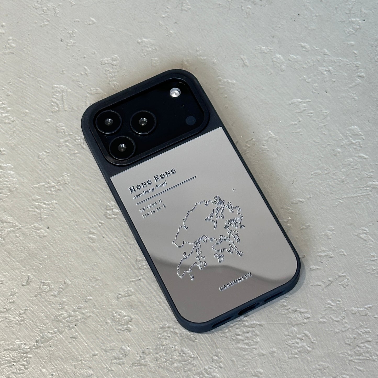【Hong Kong 手繪地圖系列】升級防撞鏡面手機保護殼