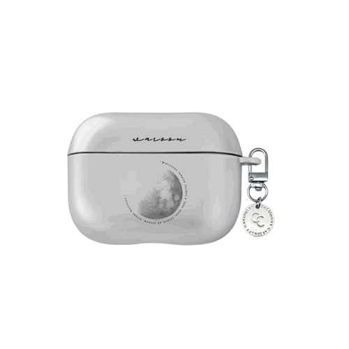 Full Moon｜銀色電鍍霧面AirPods 保護殼