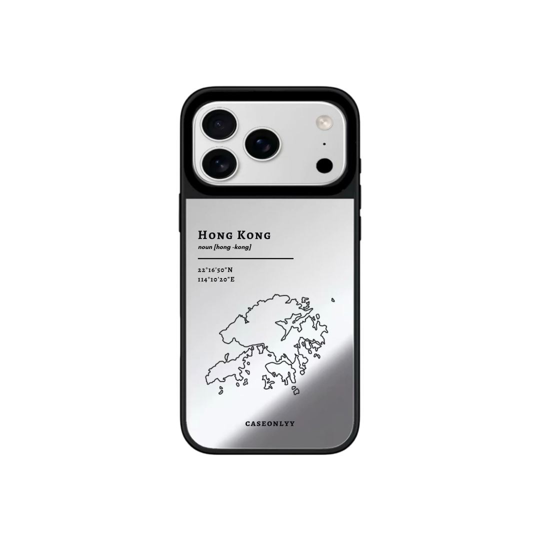 【Hong Kong 手繪地圖系列】升級防撞鏡面手機保護殼