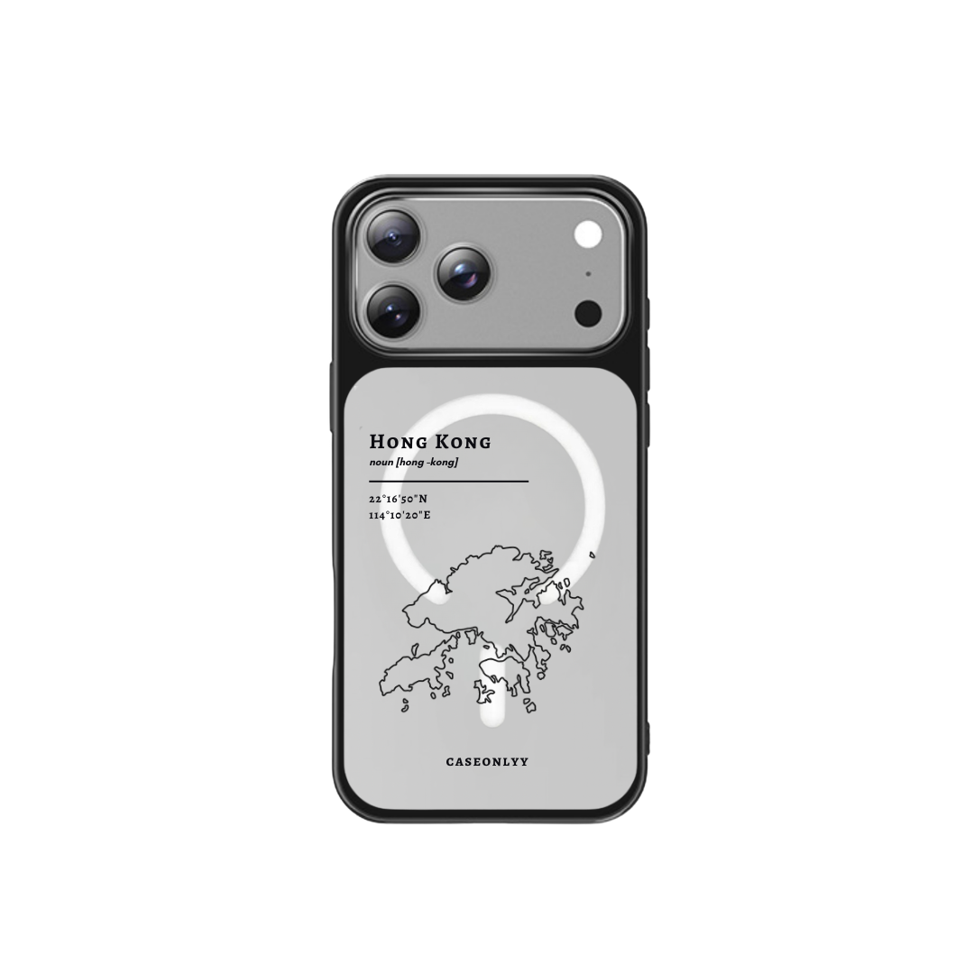 【Hong Kong 手繪地圖系列】MagSafe 磁吸換板手機殼